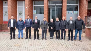 Vali Sözer ve Başkan Dilsiz'in görüşme anı