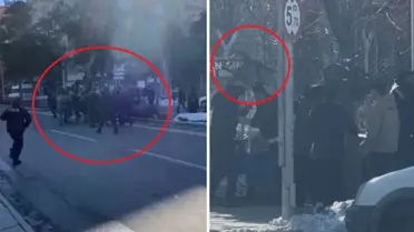 Kavga anında çekilen görüntü