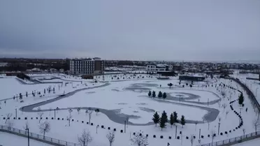 Kar altında Doğu Anadolu bölgesi