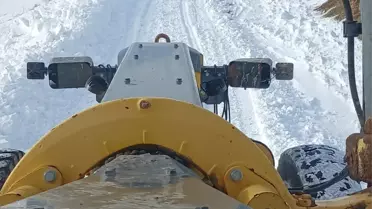 Temizlenmiş köy yolları