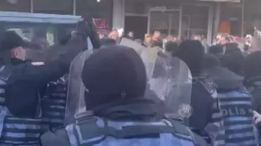 Polis müdahalesi sırasında çekilmiş fotoğraf