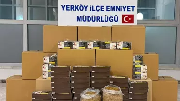 Yerköy’de 190 Bin Makaron ve 9 Kilo Kaçak Tütün Ele Geçirildi