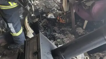 Yangın sonrası duman görüntüsü