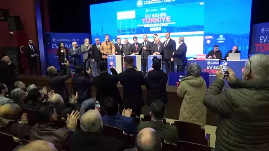 Amasya sosyal konut projesi inşaat görüntüsü