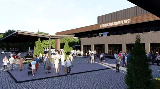 Aydın yeni spor kompleksi mimari görseli