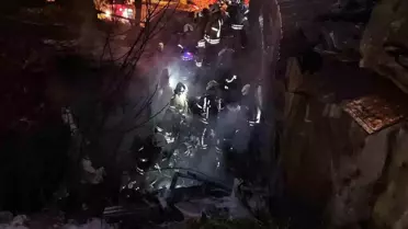 Yangın sırasında itfaiye ekipleri