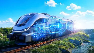 Hidrojen yakıtlı tren projesi görseli