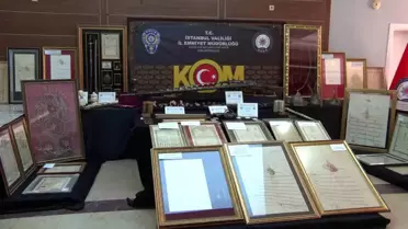 Ele geçirilen tarihi eserlerin detayları