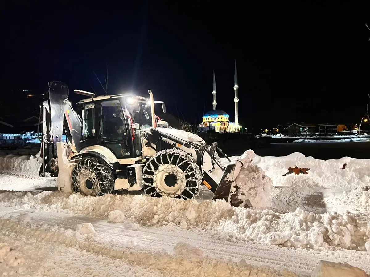 Uzungöl Kış Festivali Öncesi Yol ve Altyapı Çalışmaları Hız Kazanıyor