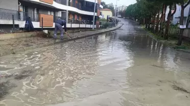Sel sonrası otel içi su birikintisi