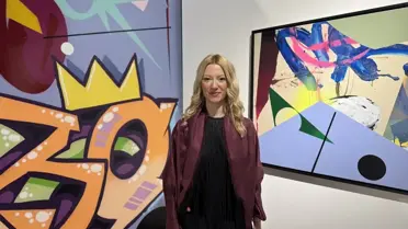 Turbo ve Mr. Hure'nin sergideki bir eseri