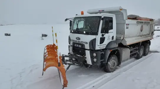 Kocasinan’da kar temizleme araçları