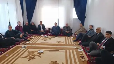 Şehit ailesiyle yapılan ziyaret anı