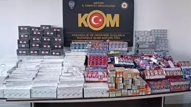 Ele geçirilen sigara ve puro paketleri