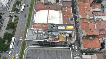 Yıkım sonrası Şişli bölgesi