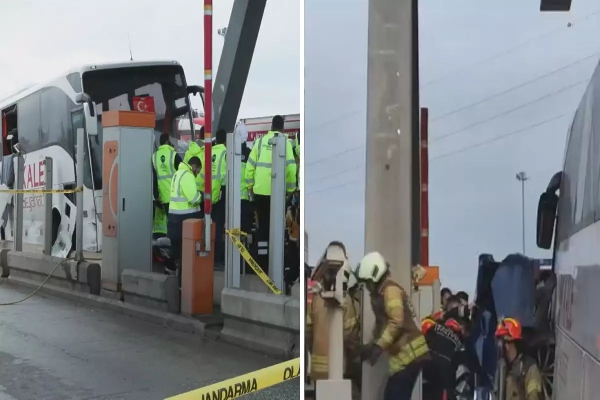 Silivri Kuzey Marmara Otoyolu'nda Otobüs Çarpmasıyla Üç Kişi Yaralandı, İki Hayatı Yitirdi