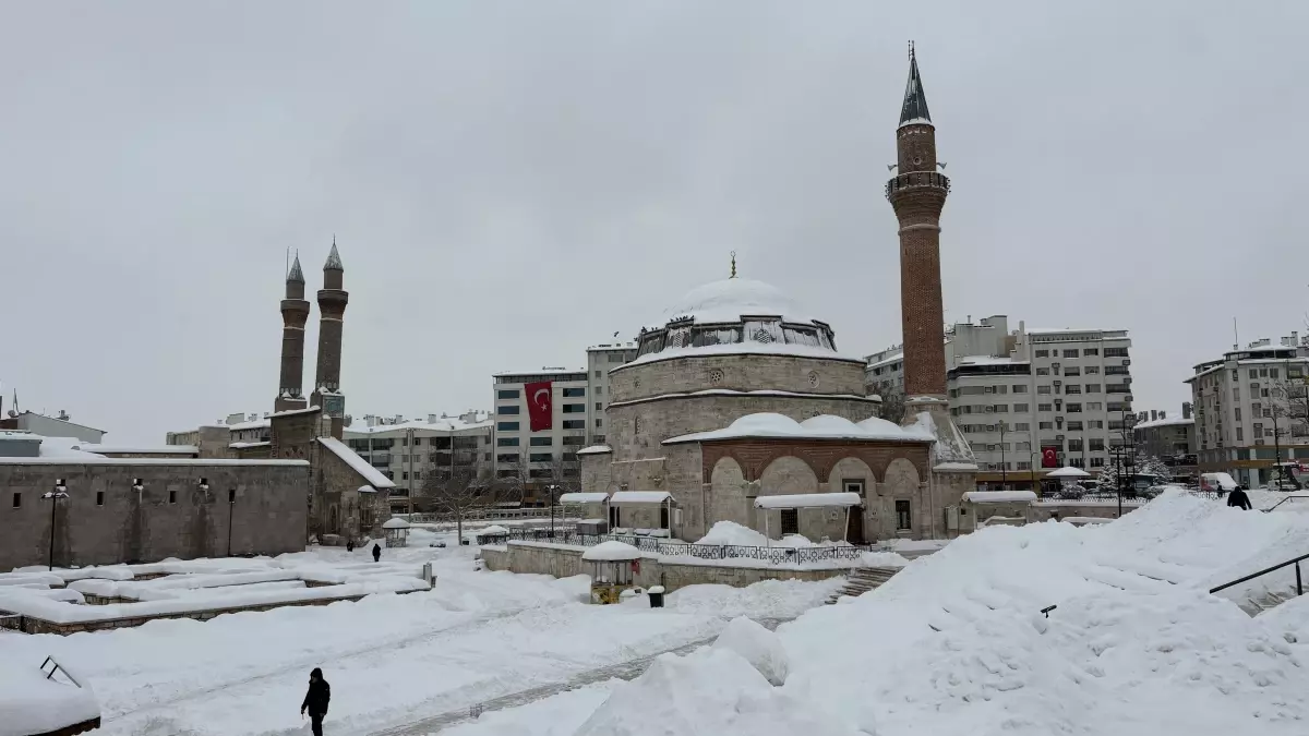 Sivas'ta Şiddetli Kar Yağışı 945 Köyün Yolunu Kapatıyor