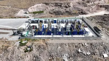 Kayseri atık tesisinde enerji üretim ekipmanları