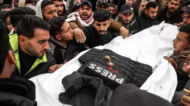 Gazze'de yıkım sonrası enkaz görüntüsü