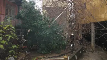 Çöken binanın iç görüntüsü