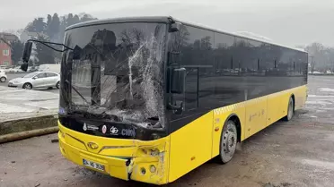 Kaza sonrası Beykoz’da otobüslerin durumu