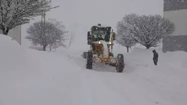 Bitlis'te karla mücadele ekipleri