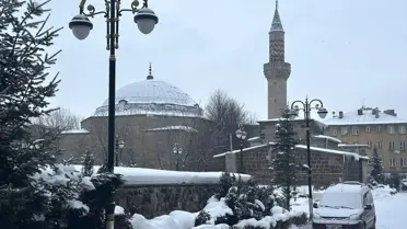 Erzurum’da yoğun kar yağışı