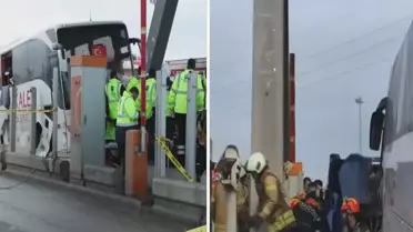 Silivri Kuzey Marmara Otoyolu'nda Otobüs Çarpmasıyla Üç Kişi Yaralandı, İki Hayatı Yitirdi