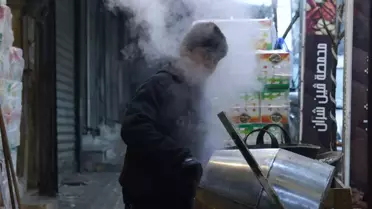 Halep’te yeniden açılan pazar ve sokaklar