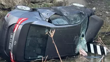 Vinçle kaldırılan araç