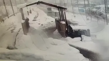 Kaza anı kamera görüntüsü