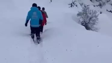 Yoğun Kar Şartında Diyabetli Çocuk Hastaneye Güvenli Şekilde Nakledildi