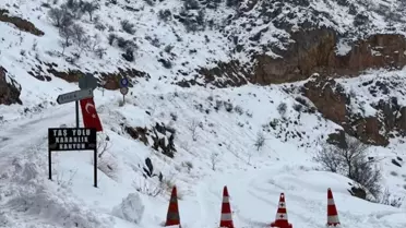 Kemaliye Taş Yolu çığ sonrası