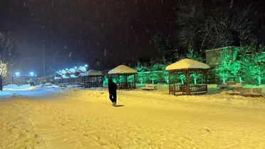 Erzurum’da kar yağışı