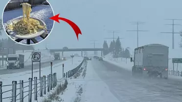 Minneapolis’te -21°C Rüzgarla Eksi 45°C Hissedilen Soğukta Makarna Hava Üzerinde Dondu