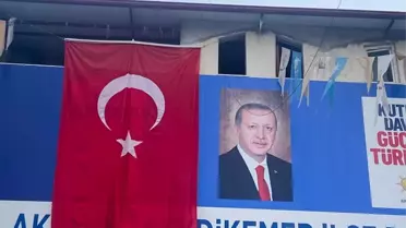 Muğla’da bayrak töreni ve asılan Türk bayrağı