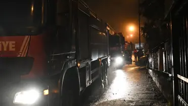 Sancaktepe gecekondüdeki yangın sonrası fotoğraf