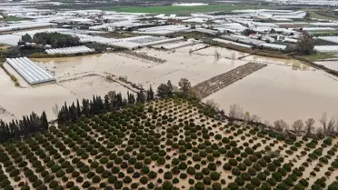 Antalya’da Aşırı Yağışlar Seraları Sular Altına Soktu