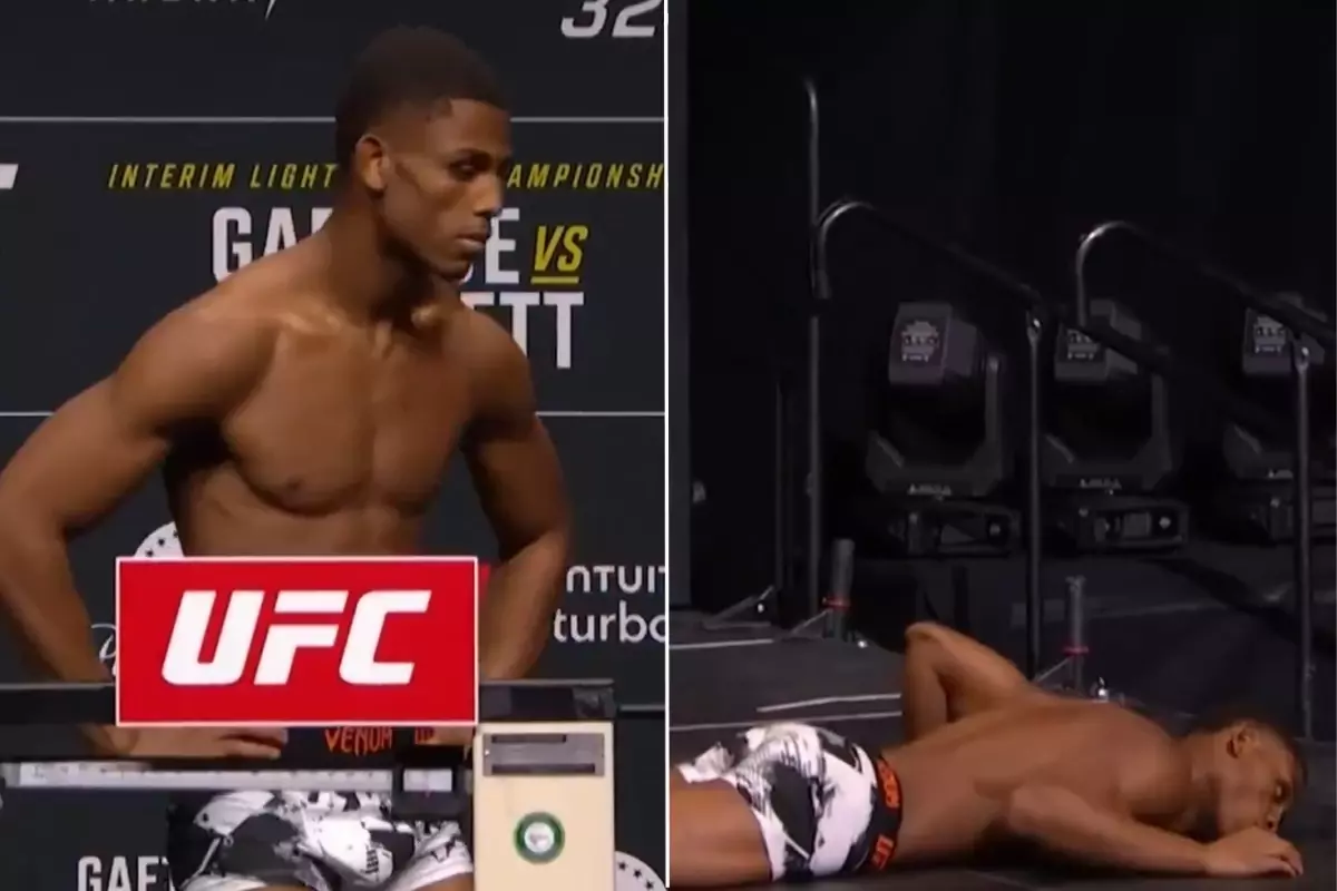 UFC dövüşçüsü Cameron Smotherman tartı sonrası bayıldı ve maçı iptal edildi
