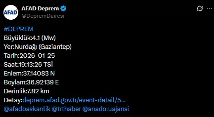 Nurdağı'nda deprem etkileri