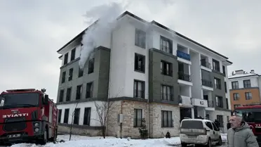 Yangın anındaki duman bulutu