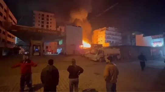 İskenderun yangın anı