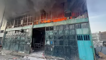 Yangın sonrası Hatay'daki atölye