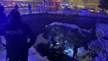 Kahramanmaraş köprü kazası sonrası araç enkazı