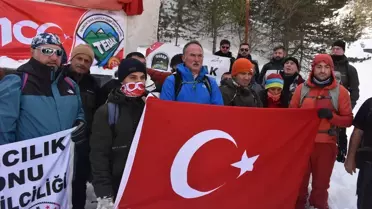 Zigana Dağı çığ felaketi sonrası anma fotoğrafı
