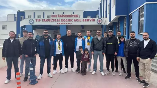 İzmir’de 3 Yaşındaki Lösemi Hastası Afra’ya Bucaspor Taraftarlarından Moral Desteği
