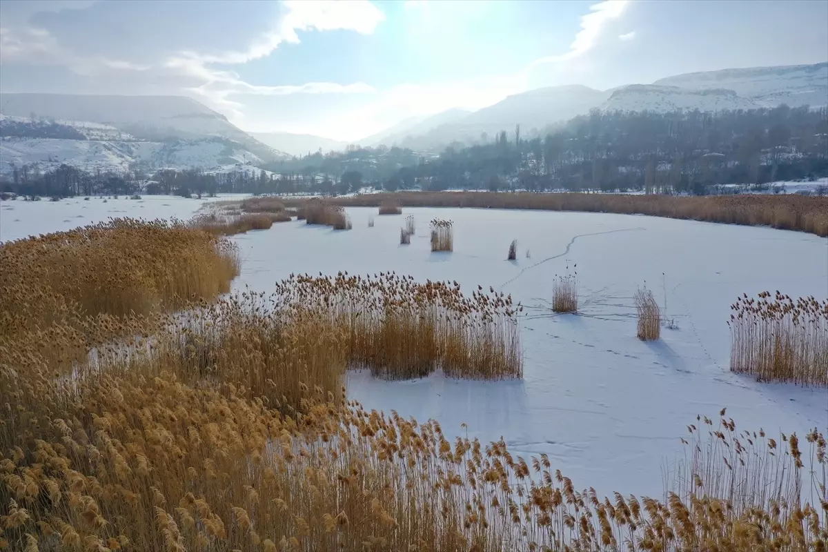Iğdır’da Üçkaya Gölü Buzla Kaplandı: Sıcaklık -15°C’ye Düştü