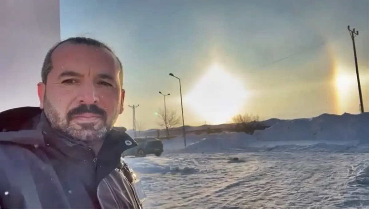 Karlıova’da 'Yalancı Güneş' Görüntüsü Cep Telefonu Kamerasıyla Kayda Alındı