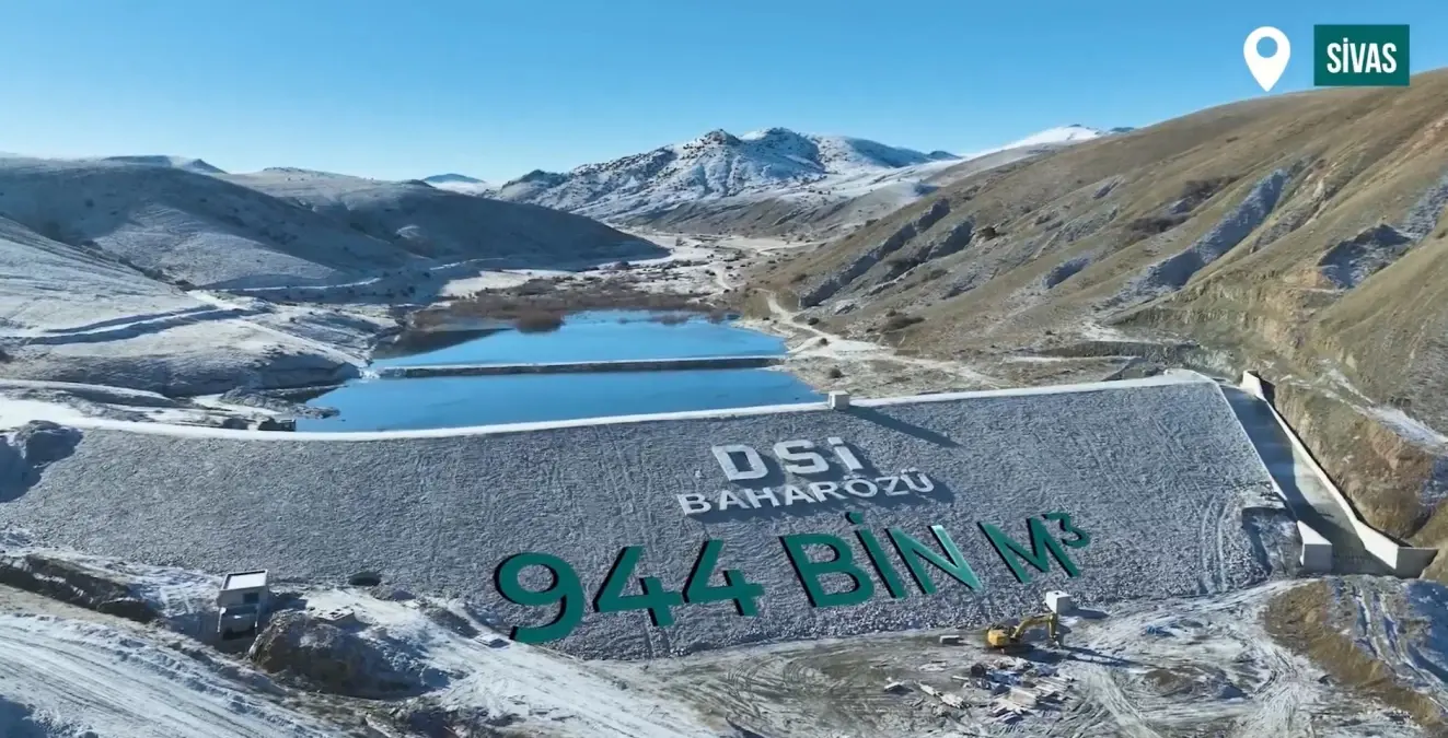 Sivas’ta Ulaş Baharözü Barajı’na 160 Milyon TL’lik Su Tutma Projesi Başladı