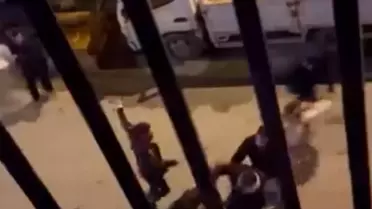 Kavga anının kamera kaydı